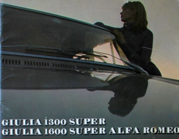 Alfa Romeo Giulia 1300 Super Modelprogram 1968 Carbrochure (0618)